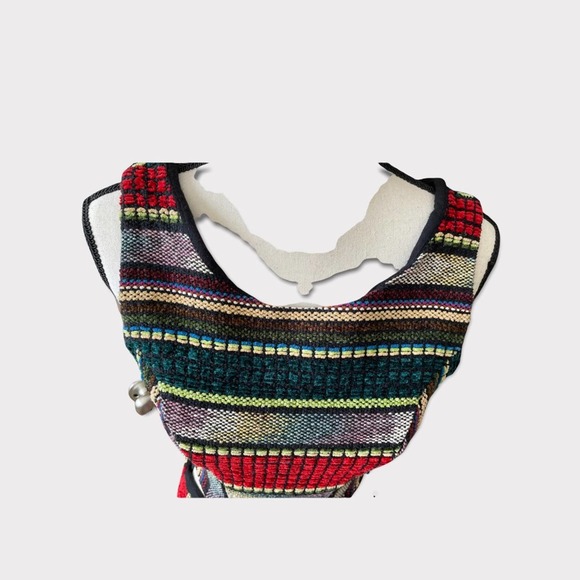 Brazilian Multi Color Sleeveless Dress with side cut outs Size M - Picture 14 of 14